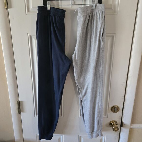 Wonder Nation Boys Jogger Pants Lot 2 XXL 18 Navy Gray Sweatpants Lounge Casual - Picture 6 of 9